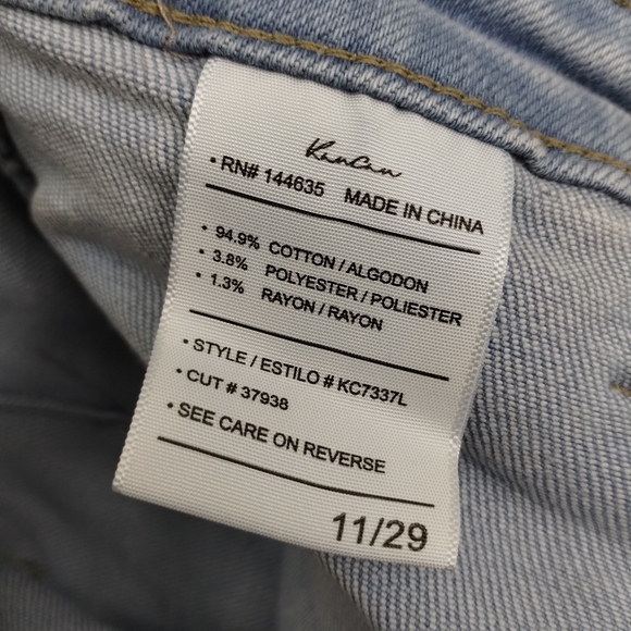 KanCan Harper High Rise Exposed Button Fly Distressed Jeans - Picture 11 of 11